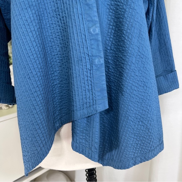 Yacco Maricard Blue Asymmetric Crossover Shirt - Picture 3 of 12